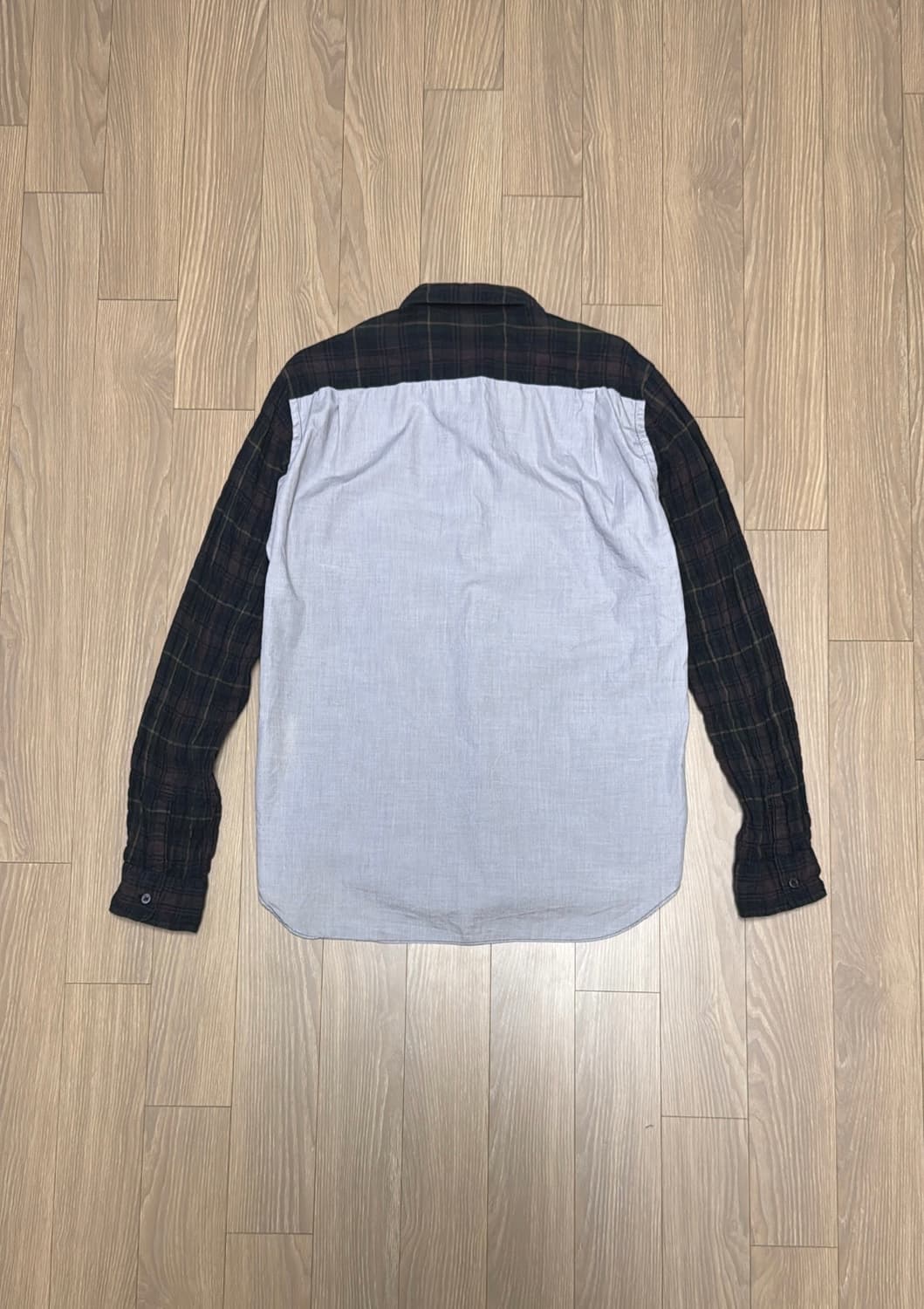 꼼데가르송 옴므 크링클 투톤 셔츠 상품이미지2