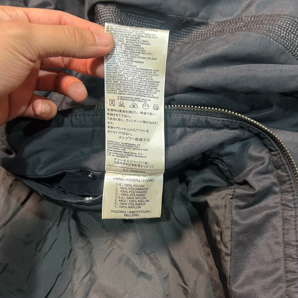 [XL] 디젤 자수로고 바이커 자켓 상품이미지9