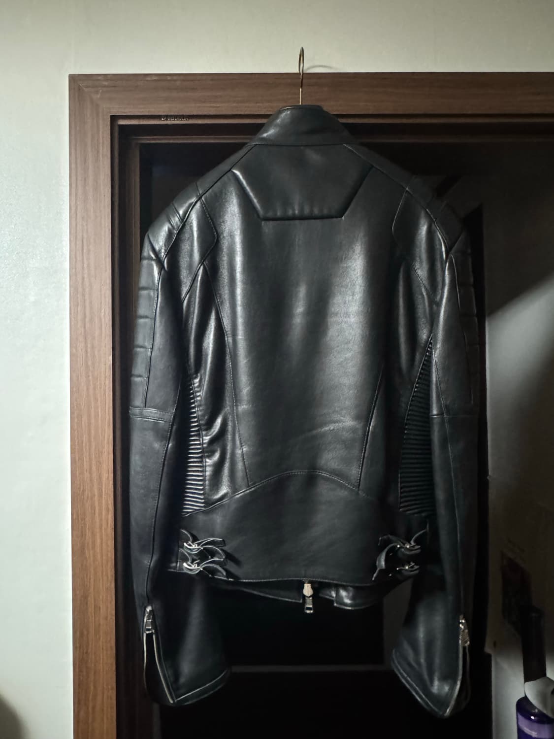 Juun.J 준지 램스킨 라이더 자켓 상품이미지2