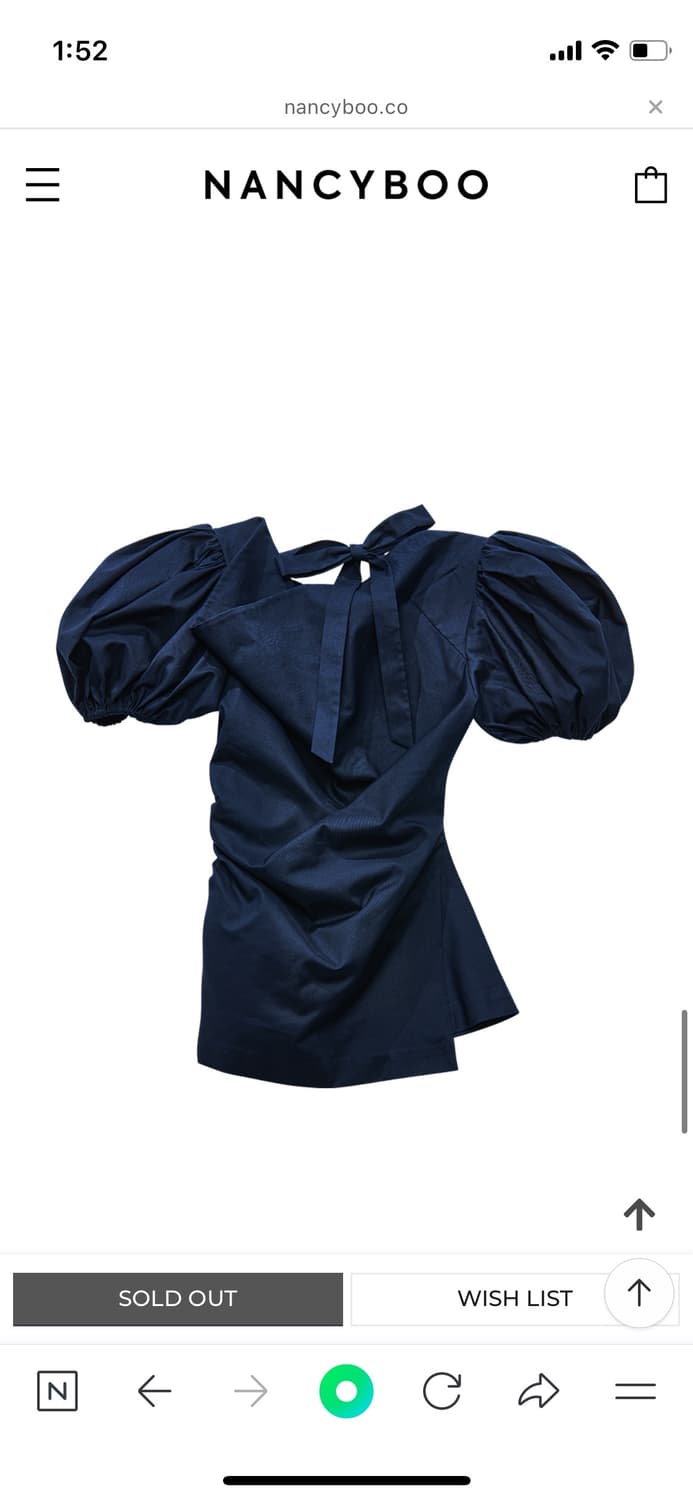 낸시부 볼륨 퍼프 슬리브 블라우스 상품이미지4