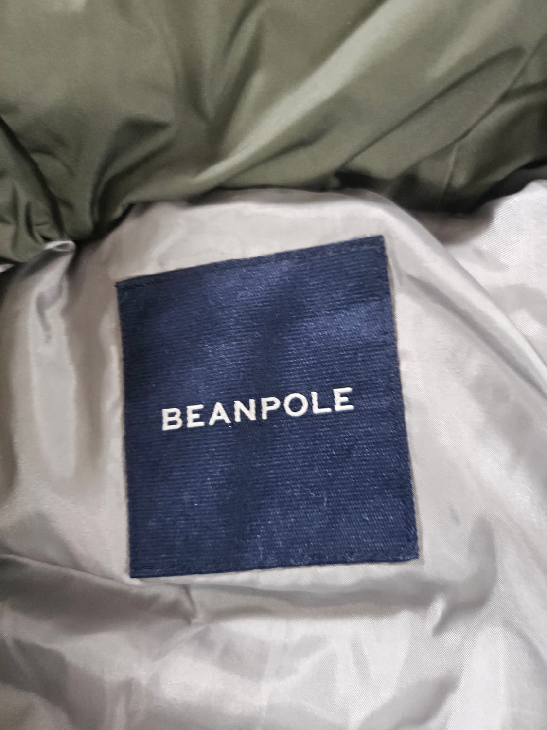 빈폴  카키 퍼 후드 롱 구스 다운 점퍼  95 상품이미지7