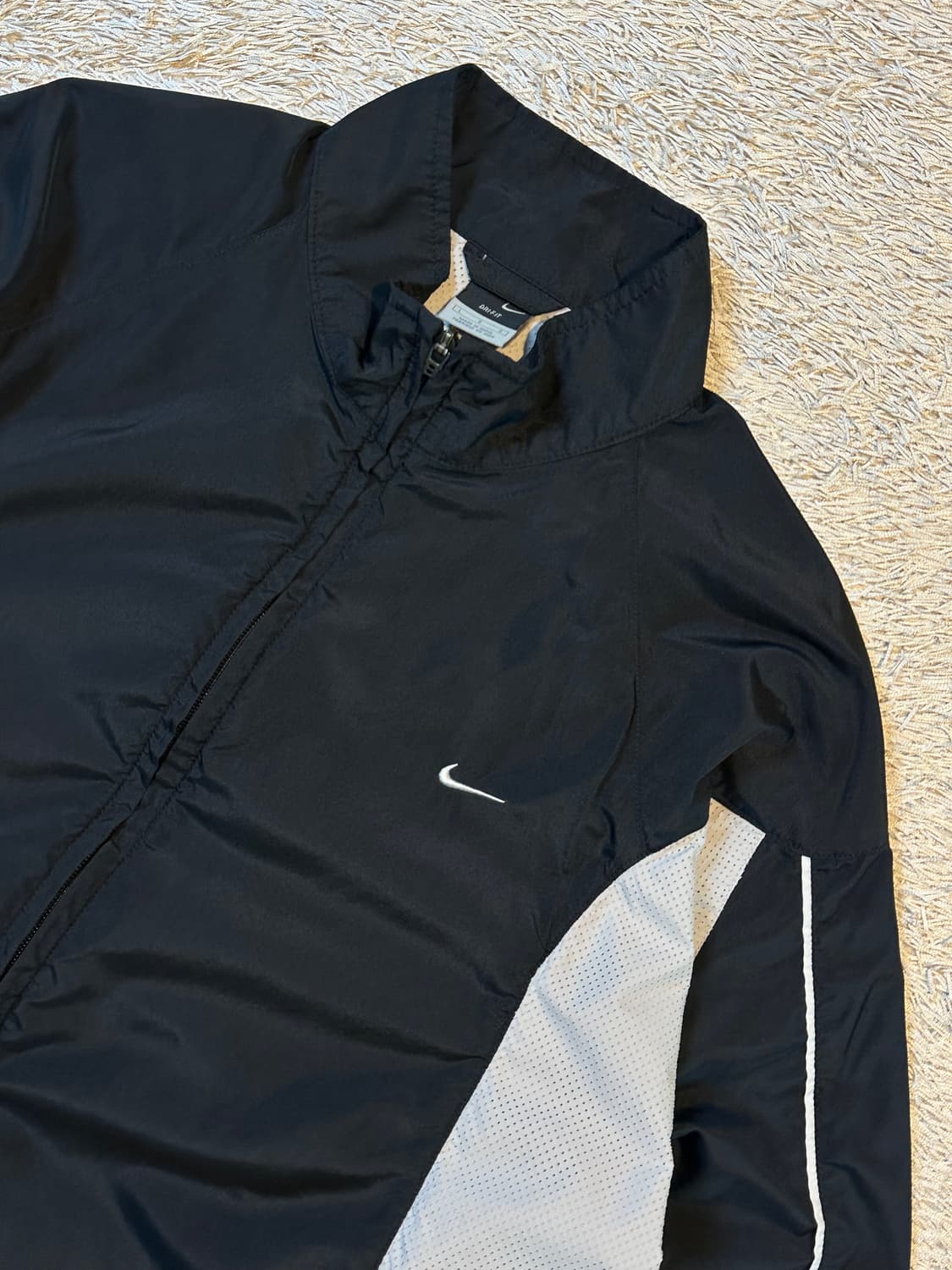 00's 나이키 올드스쿨 스우시 테니스 로고 배색 바람막이 자켓 상품이미지2