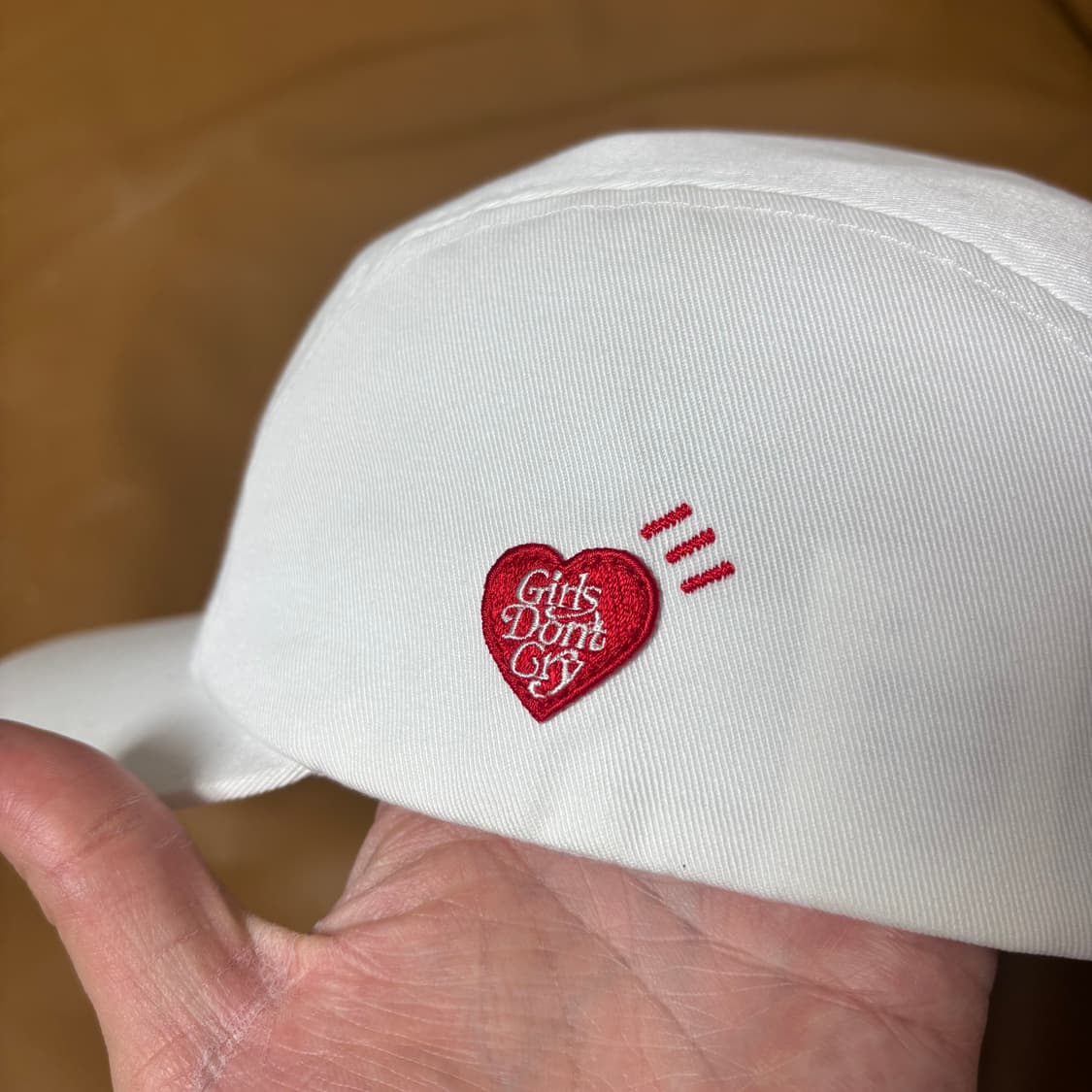 휴먼메이드 걸스 돈 크라이 캠프캡 모자 워시드 화이트 상품이미지10