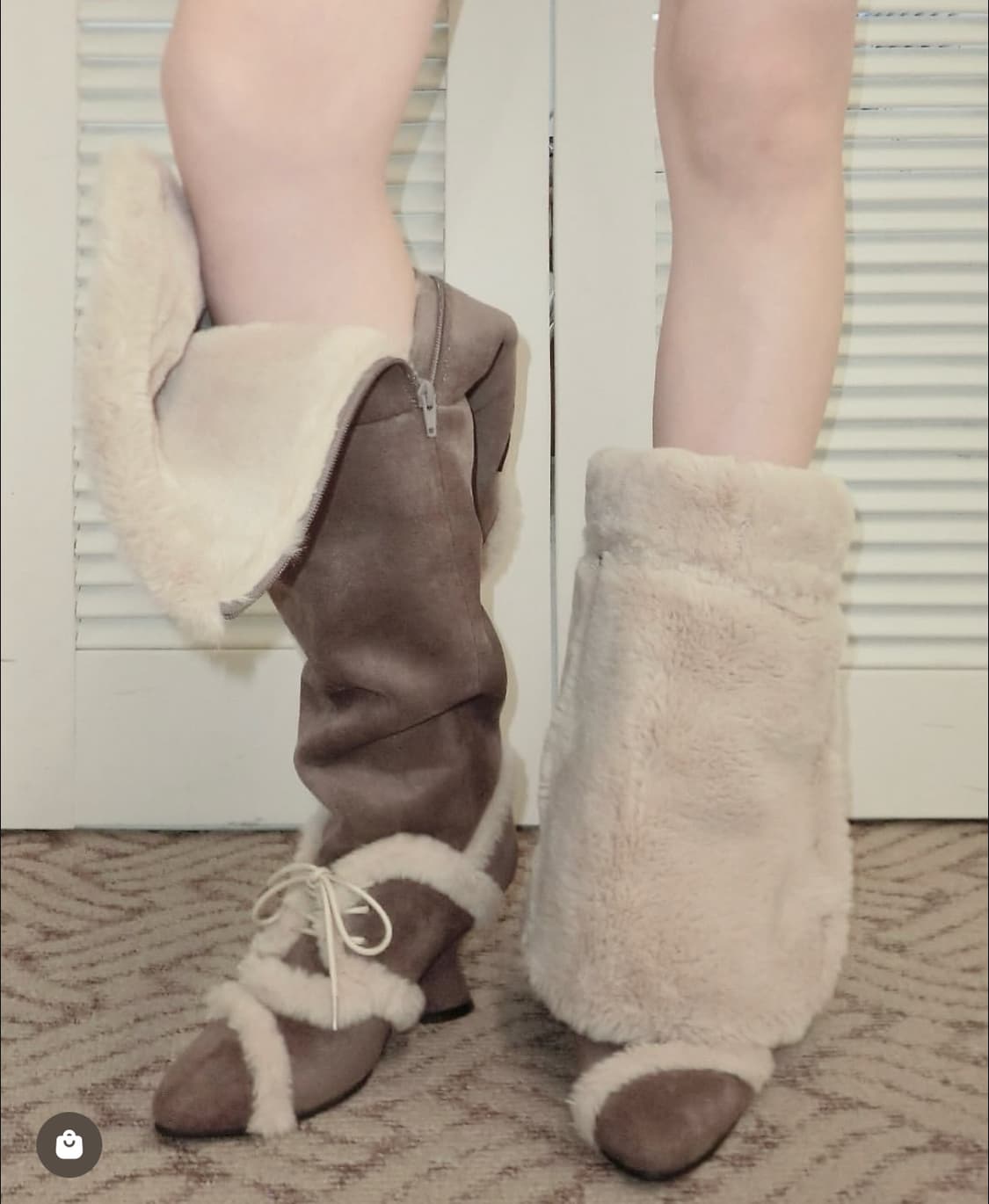 OJOS 오호스 퍼 부츠 상품이미지1