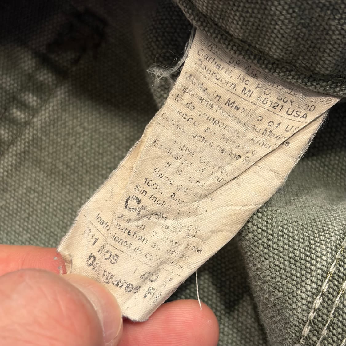 [40x30] 칼하트 B11 MOS 카키 카펜더 워크 팬츠 D732 상품이미지7