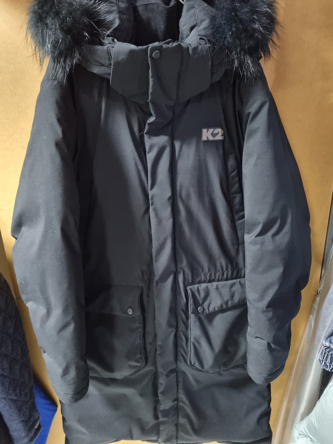 K2 남여공용 후디 구스 롱패딩  상품이미지1