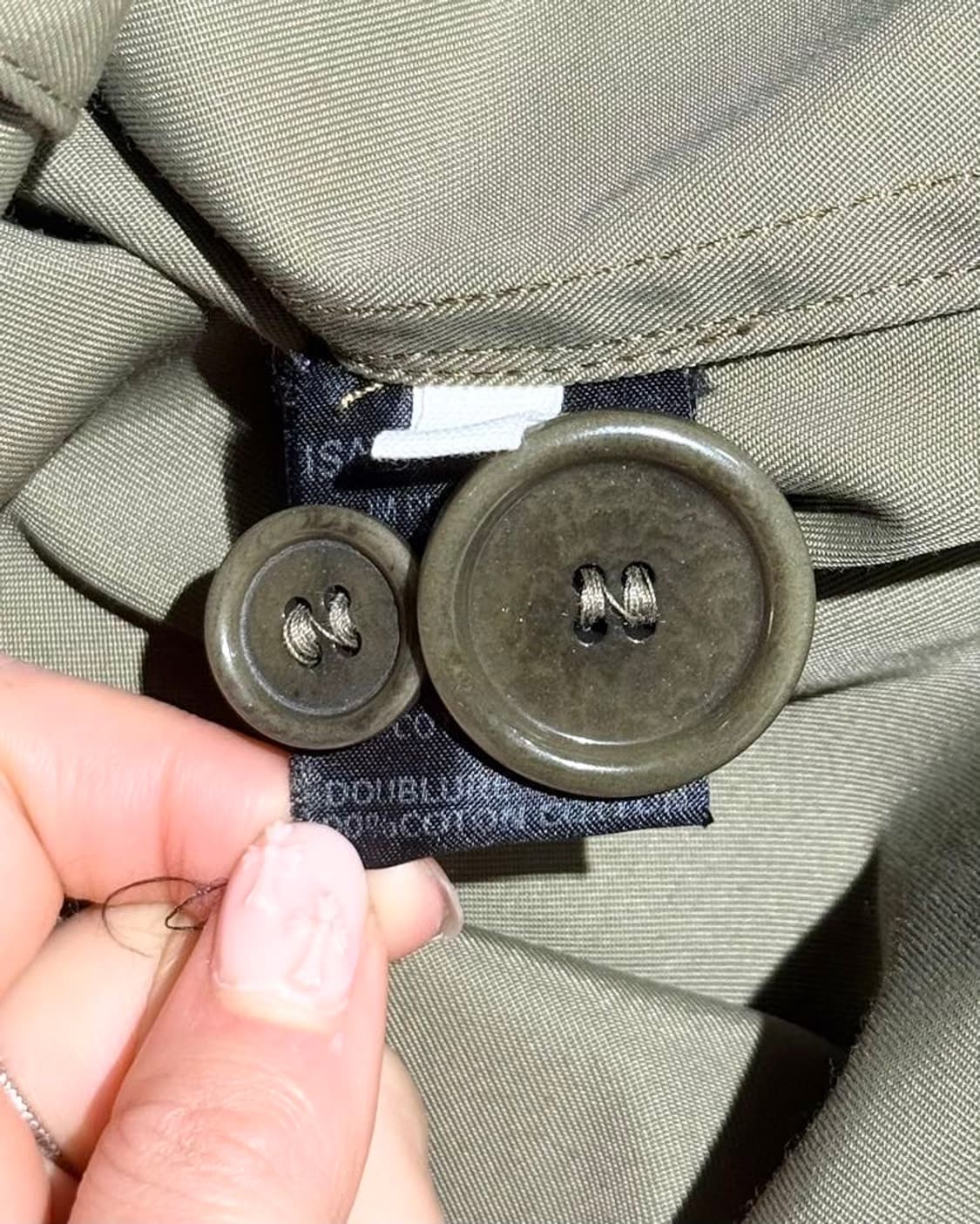 이자벨마랑 에뚜왈 카키 더블 브레스트 트렌치 코트 상품이미지8