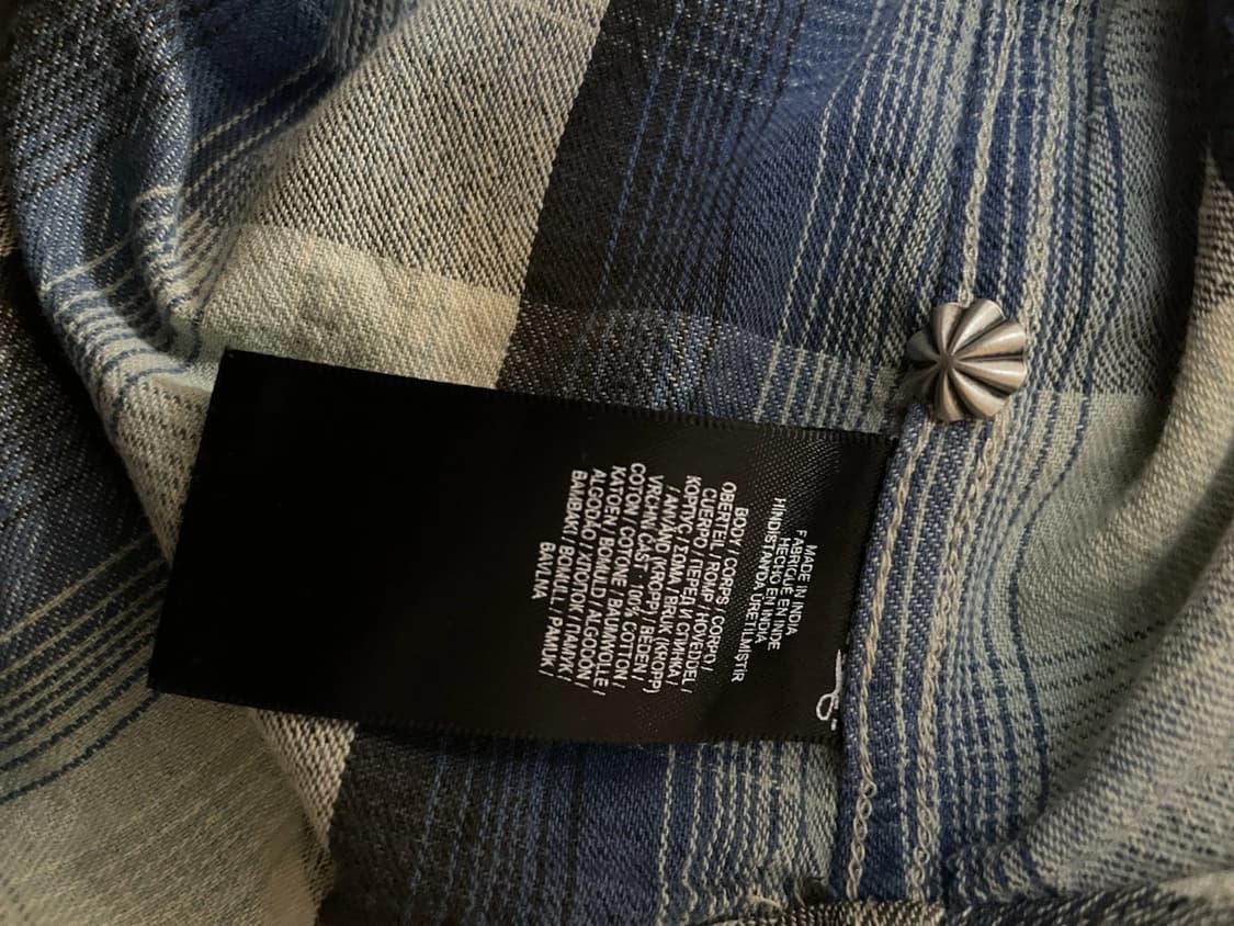 RRL 더블알엘 플래드 트윌 웨스턴 셔츠 상품이미지6