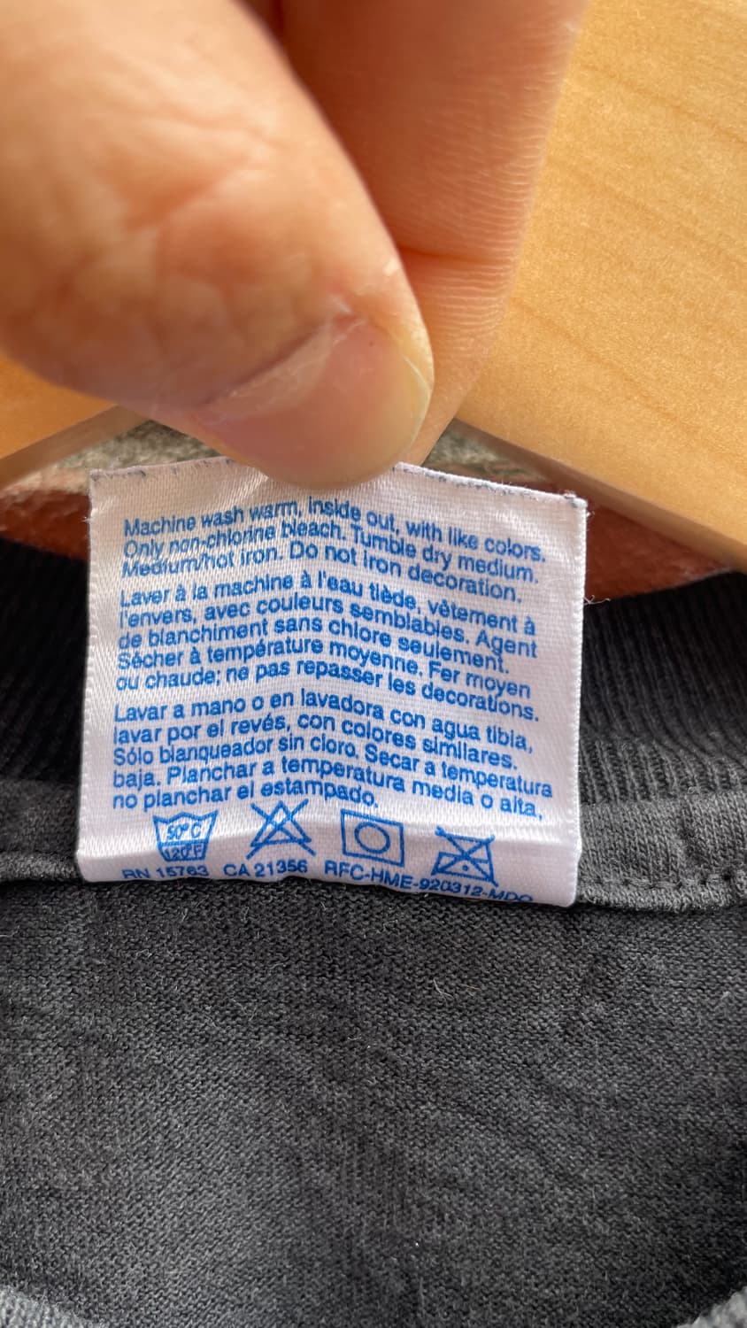 Hanes 블랙 프린팅 티셔츠 상품이미지5