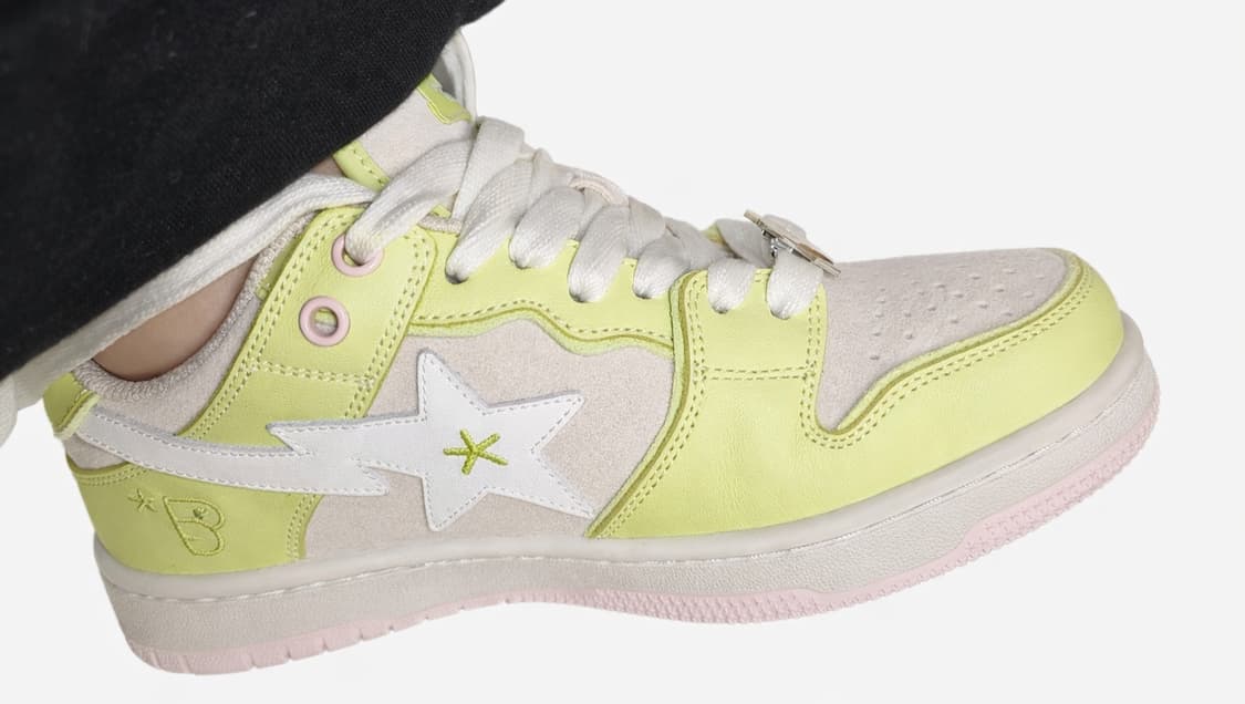 핀터 대대장 💖 BAPE 스케이트 스타 레더 UK 5 상품이미지2