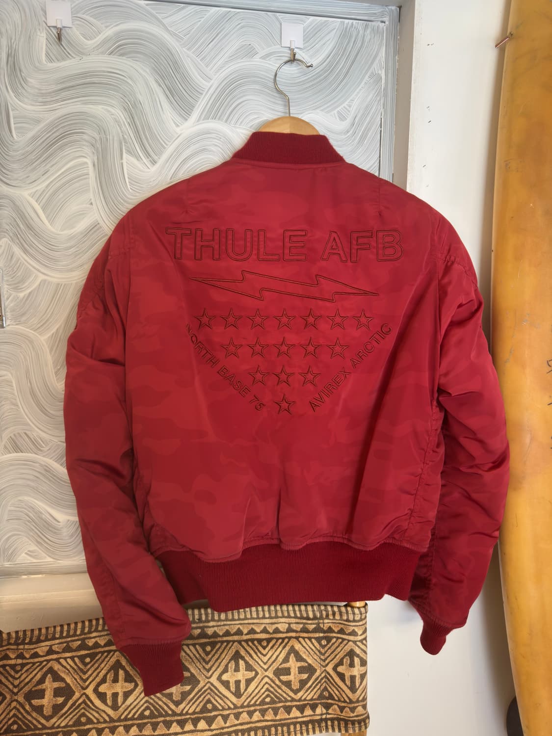 아비렉스 MA-1 플라이트 자켓 레드 JAPAN 상품이미지6