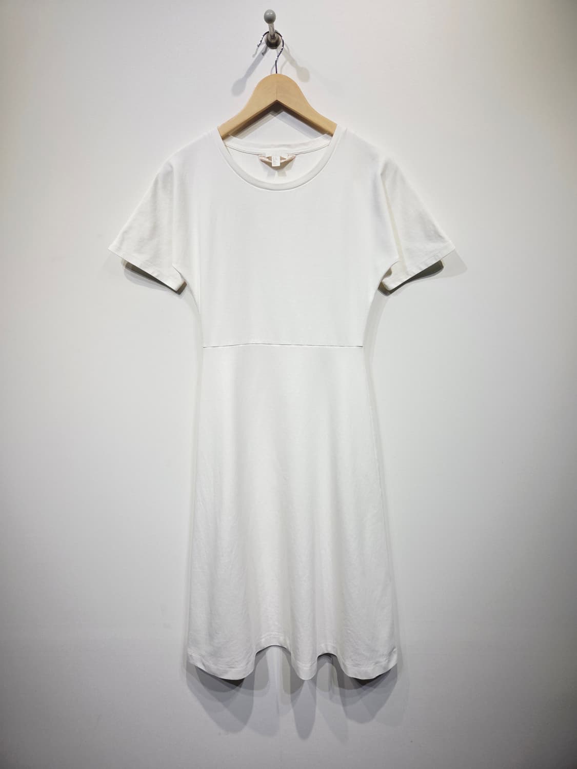 COS 코스 화이트 반팔 플레어 원피스 상품이미지2