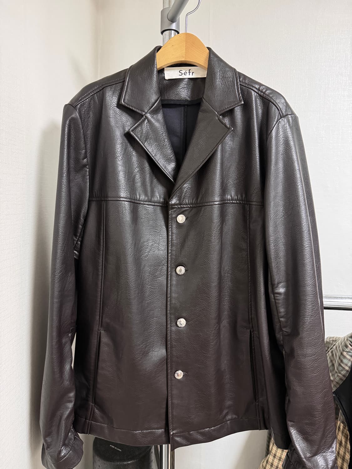 sefr 세퍼 레더자켓 브라운 상품이미지4