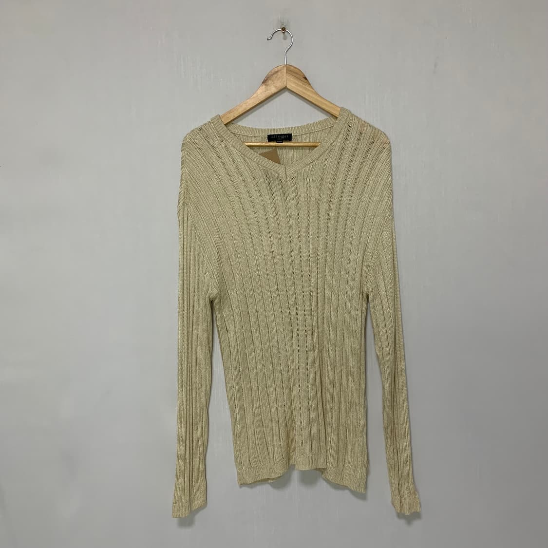 알레그리 빈티지 루즈핏 니트 아이보리 베이지 M 상품이미지1