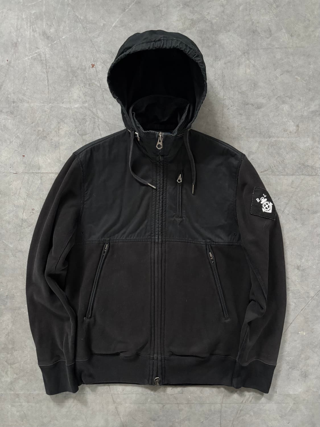 Polo 폴로 랄프로렌 RL 블랙 후드 자켓 상품이미지1