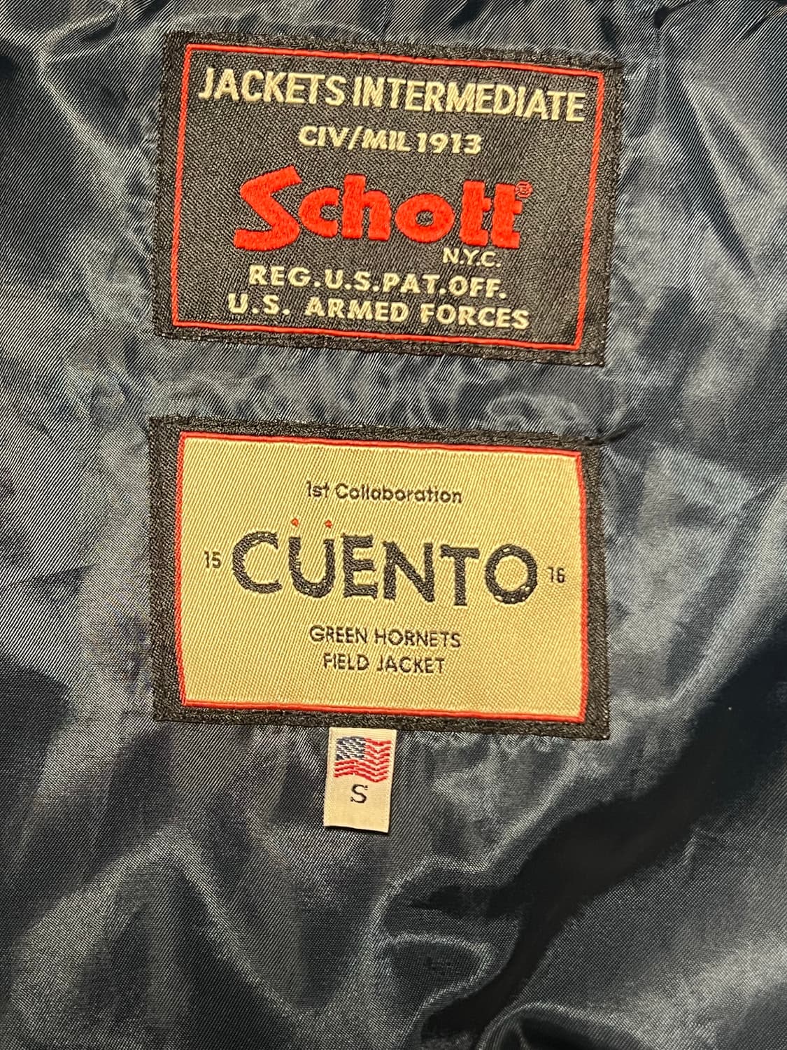 Schott x Cuento 네이비 필드자켓 상품이미지4