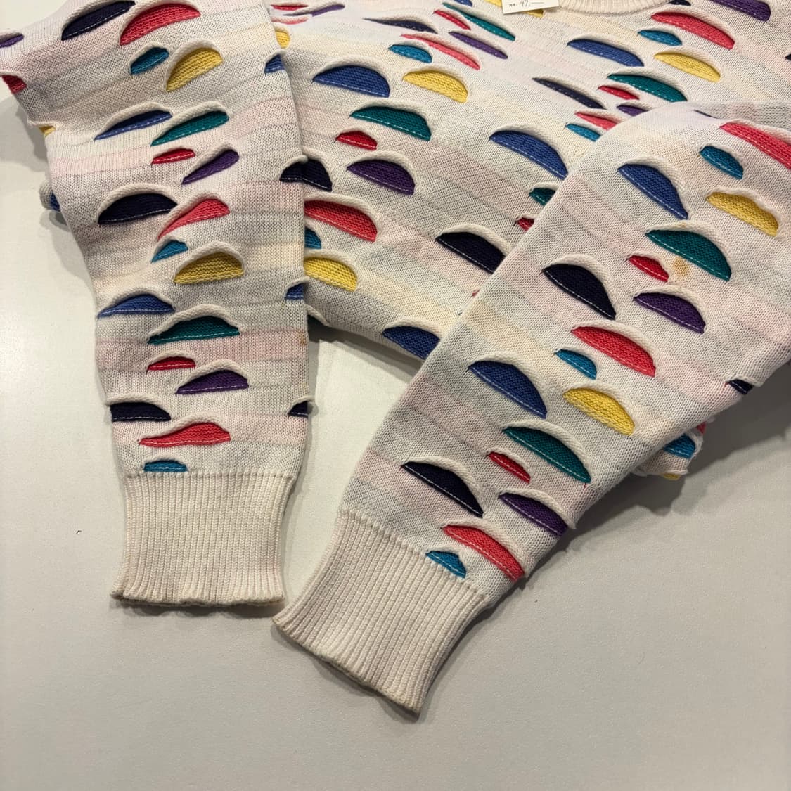 [L] LORD JEFF 로드제프 컷오프 그런지 빈티지 니트 C628 상품이미지6