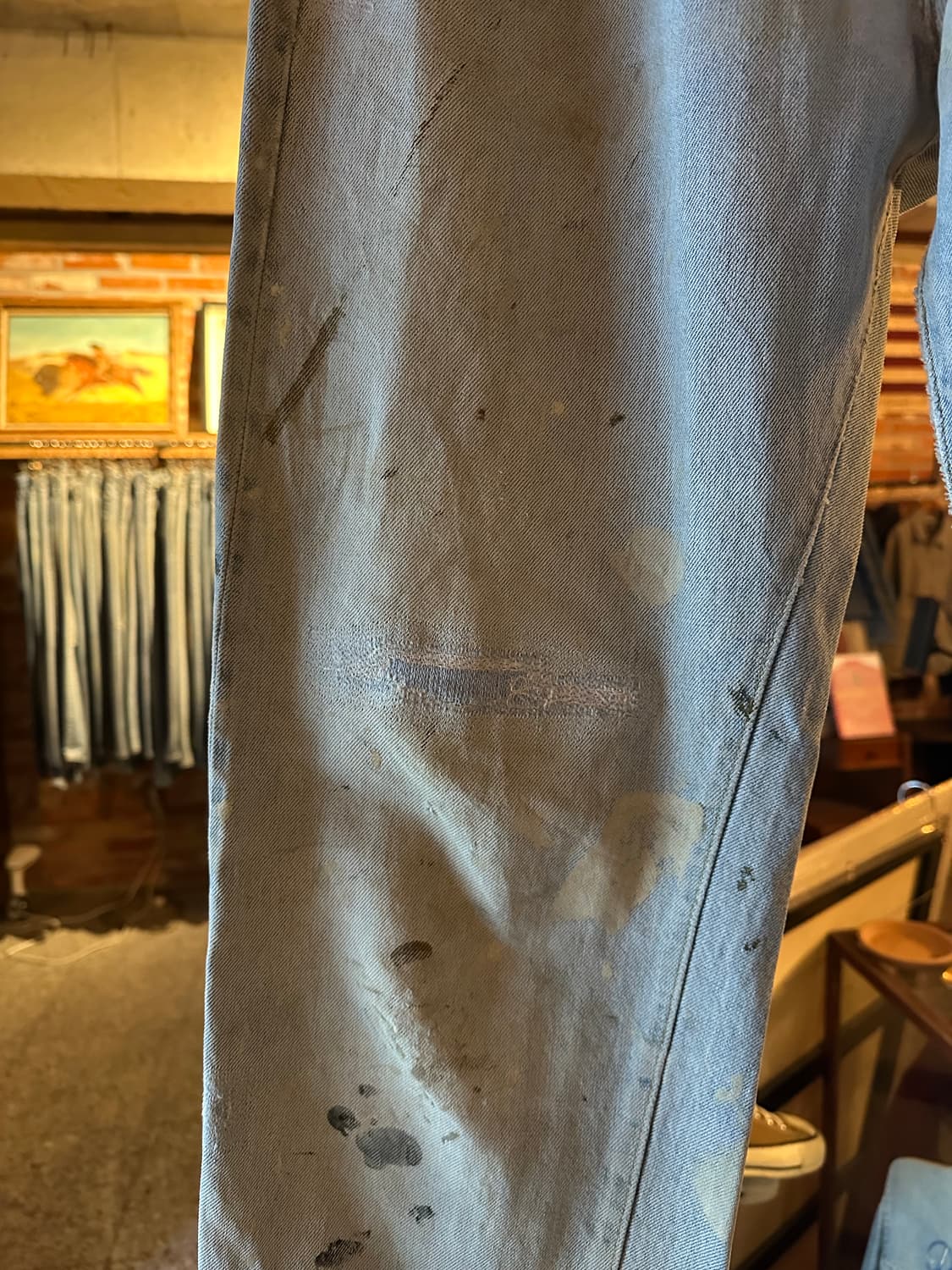 80s USA 빈티지 리바이스 501 66후기 셀비지 데님 팬츠 상품이미지4