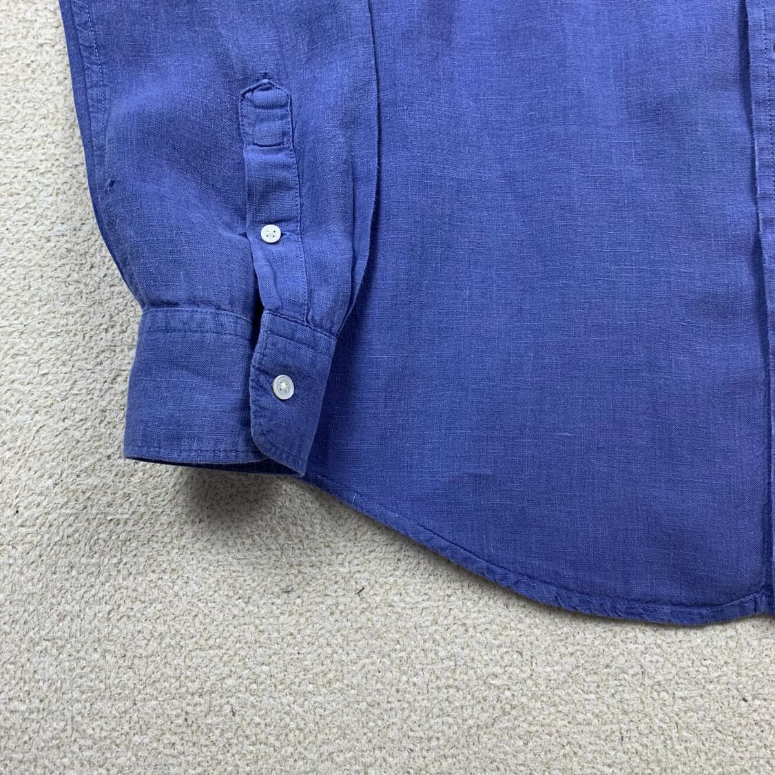 폴로 랄프로렌 포니로고 릴렉스핏 린넨 셔츠 네이비  상품이미지4