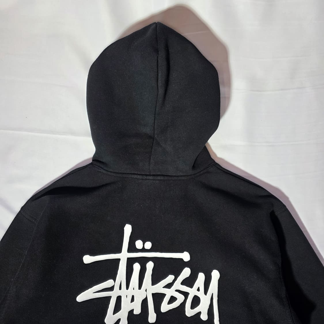 [S]스투시 베이직 로고 블랙 후드 상품이미지9