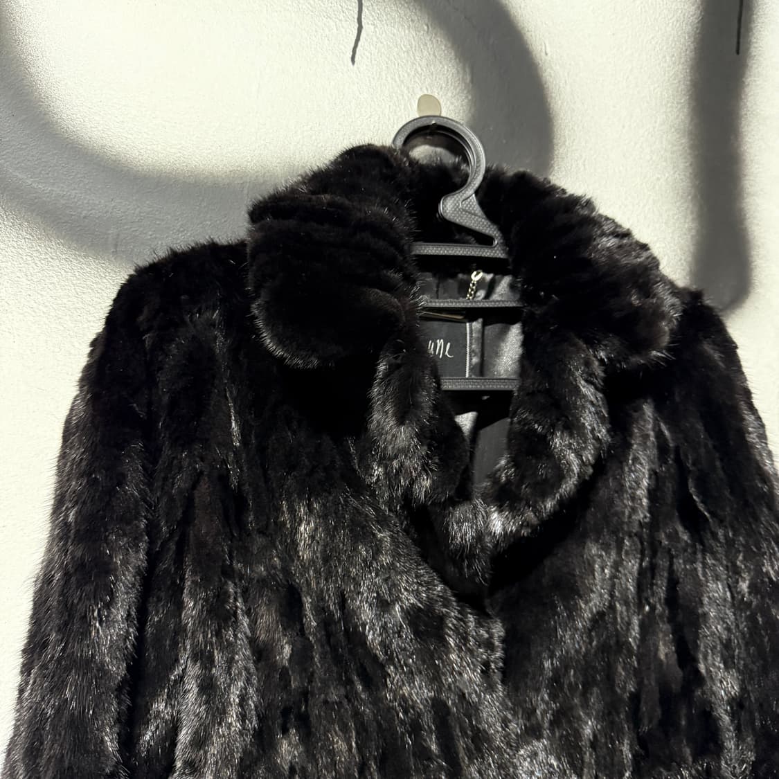 VTG 빈티지 리얼 밍크 블랙 퍼자켓 상품이미지3