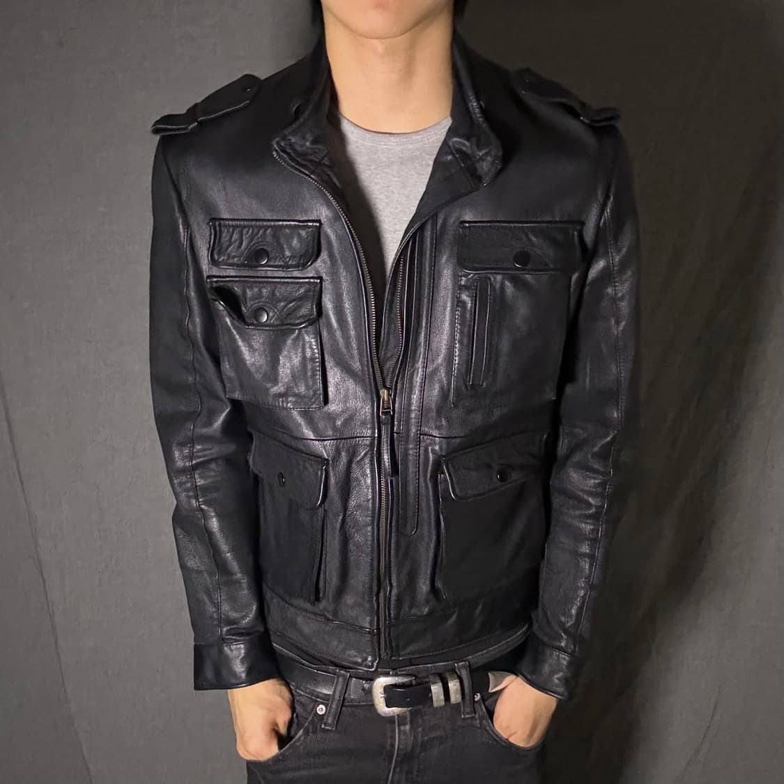 ltaly lamb skin leather jacket 상품이미지3