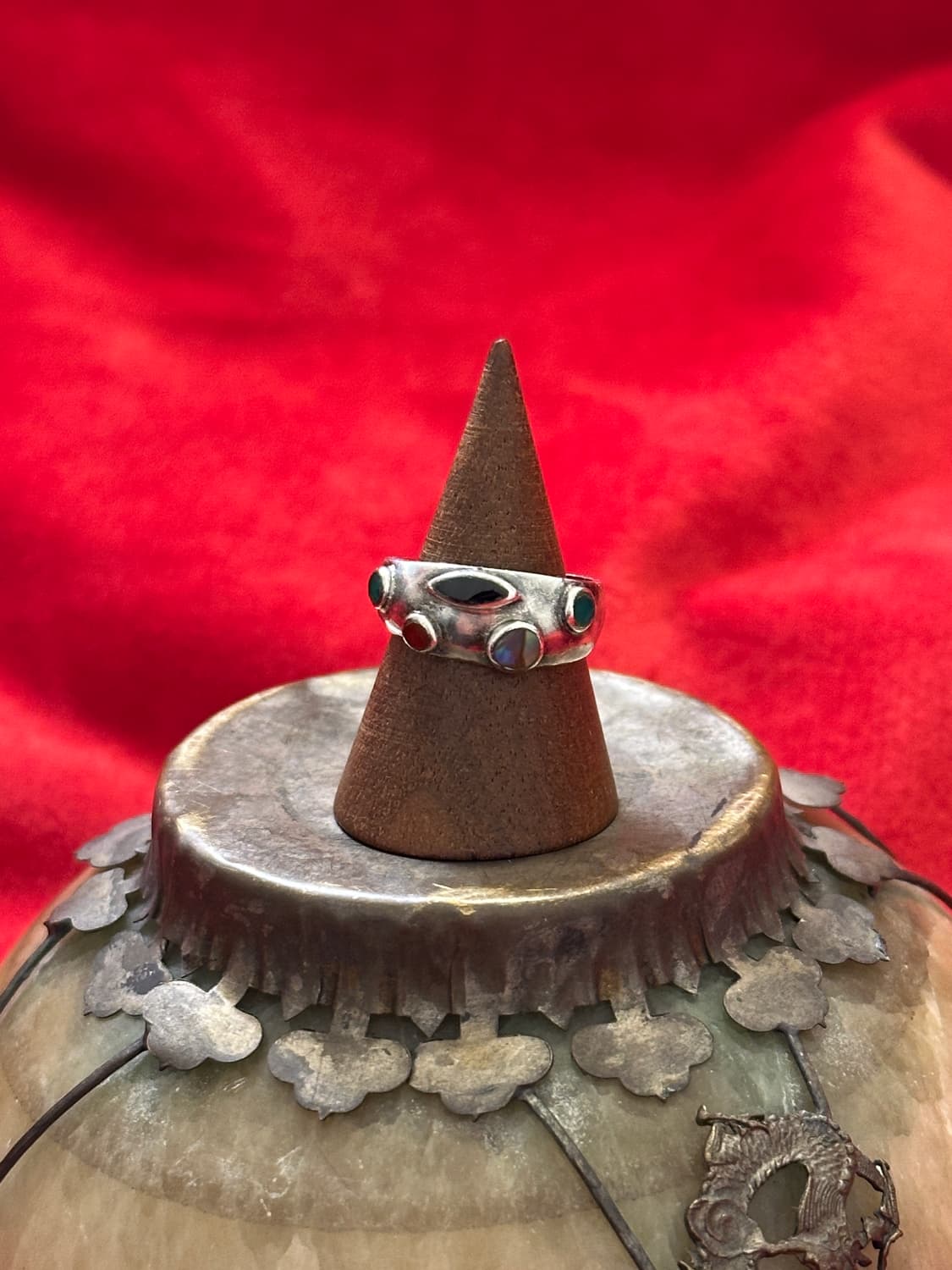 Vintage gemstone 925silver ring 상품이미지4