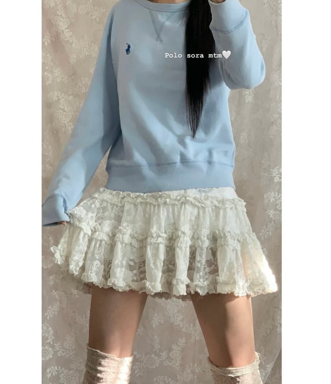 폴로 랄프로렌 하늘색 맨투맨 상품이미지3