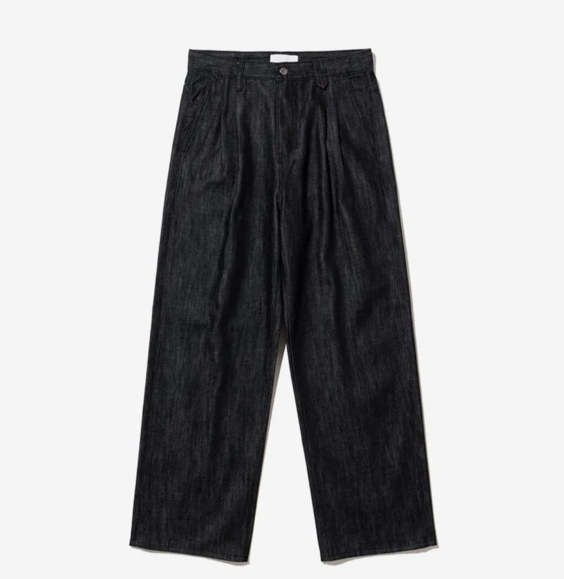 포트너스_Two Tuck Wide Black Jeans (S) 상품이미지2