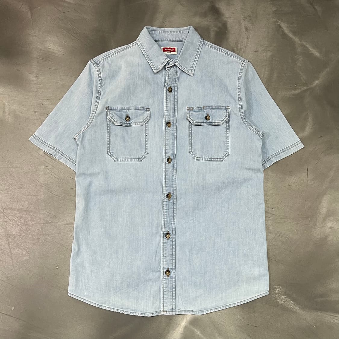  랭글러 워크 데님 하프 셔츠 y16246 상품이미지1
