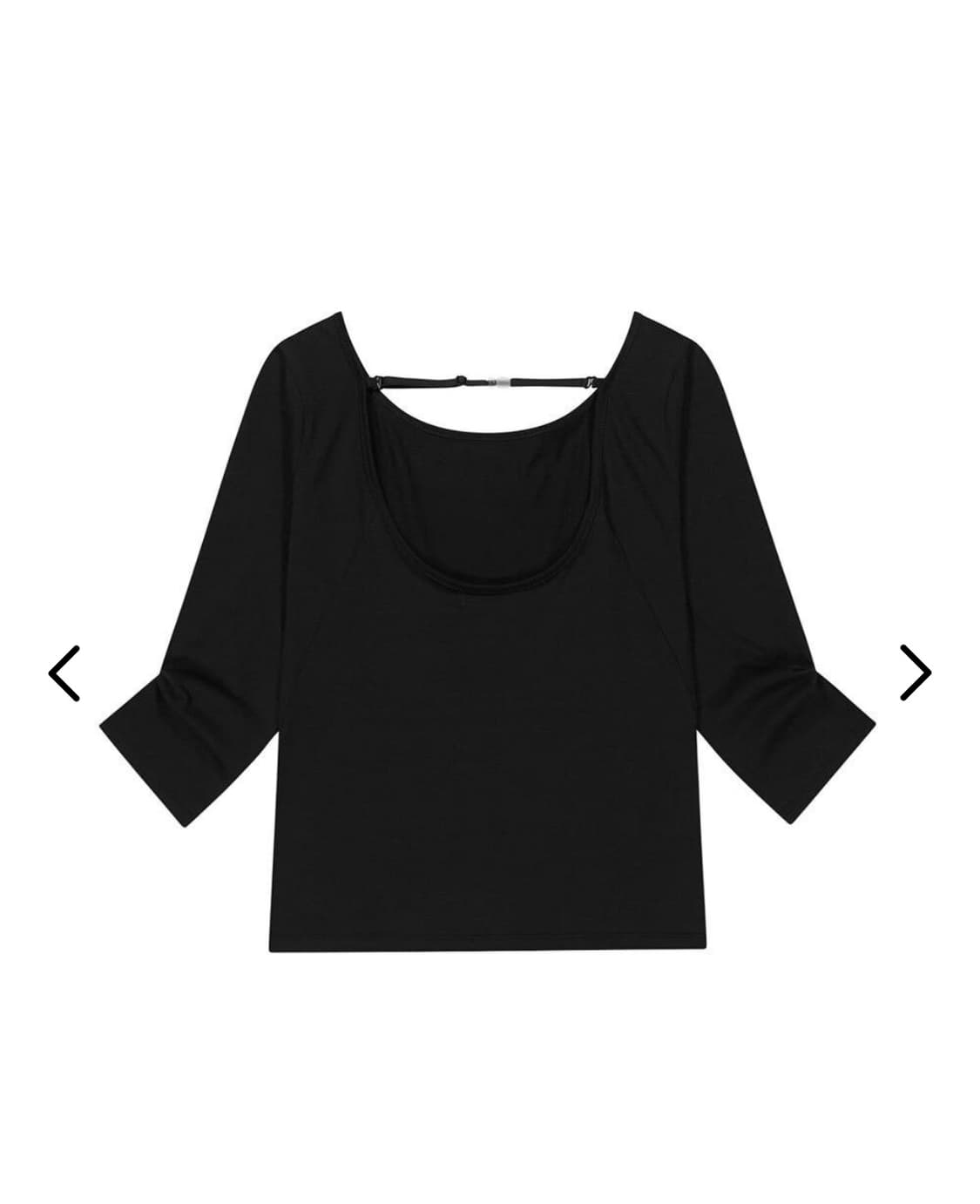 오호스 Backless Capri Sleeves / Black 상품이미지2