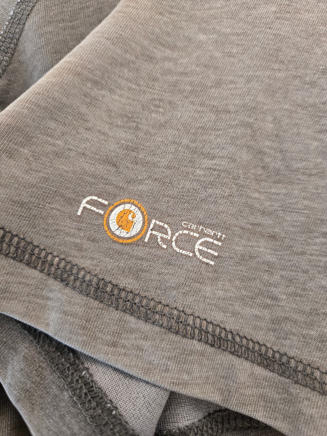 맛있게 익은 칼하트 빅로고 반팔 티셔츠 그레이 XXL 상품이미지9