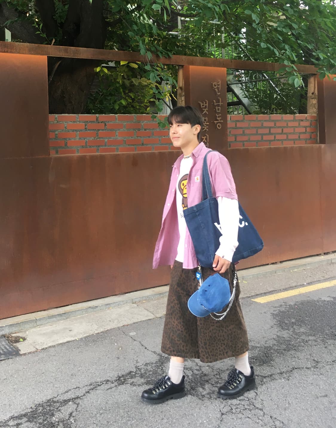 엠오오 레오파드 버뮤다 팬츠 L사이즈 상품이미지1