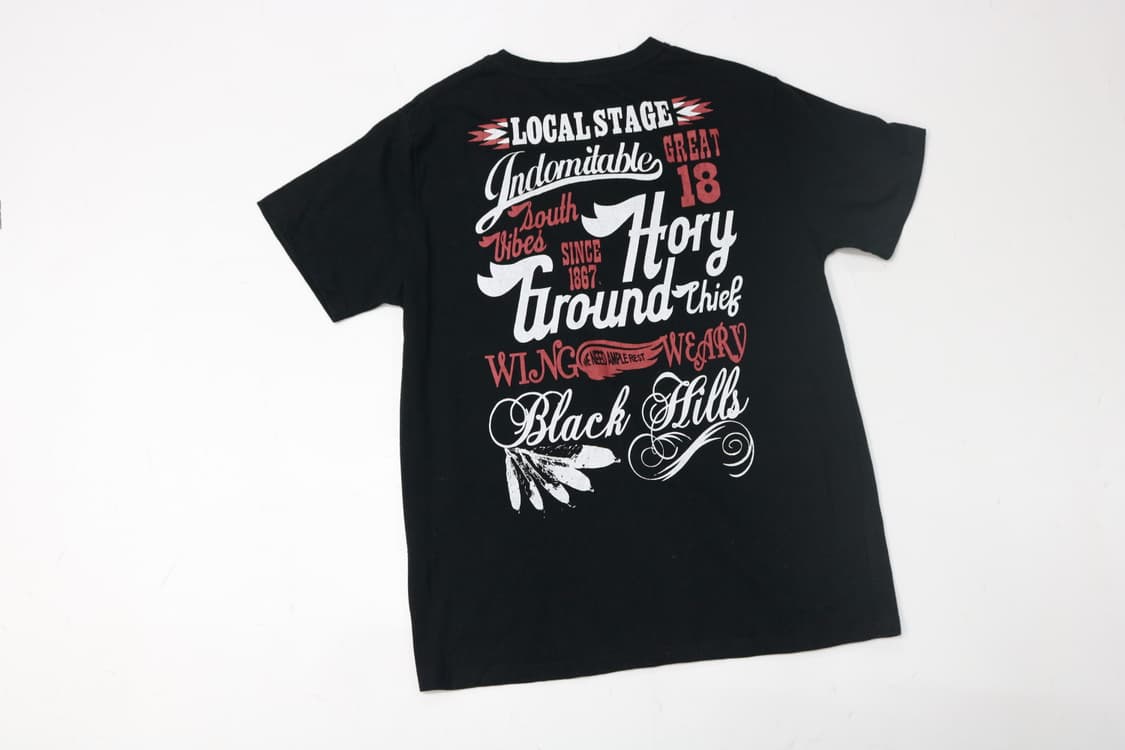 키스톤 빈티지 웨스턴 타이포그래피 블랙 반팔 티셔츠 상품이미지2