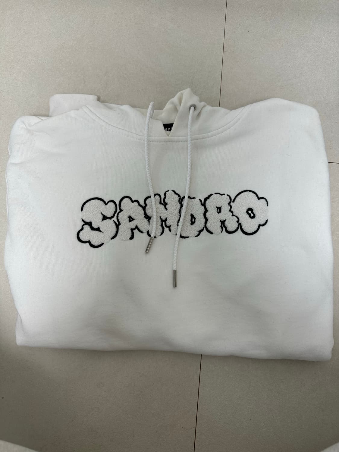 Sandro 산드로 흰색 로고 후드티 M 상품이미지2