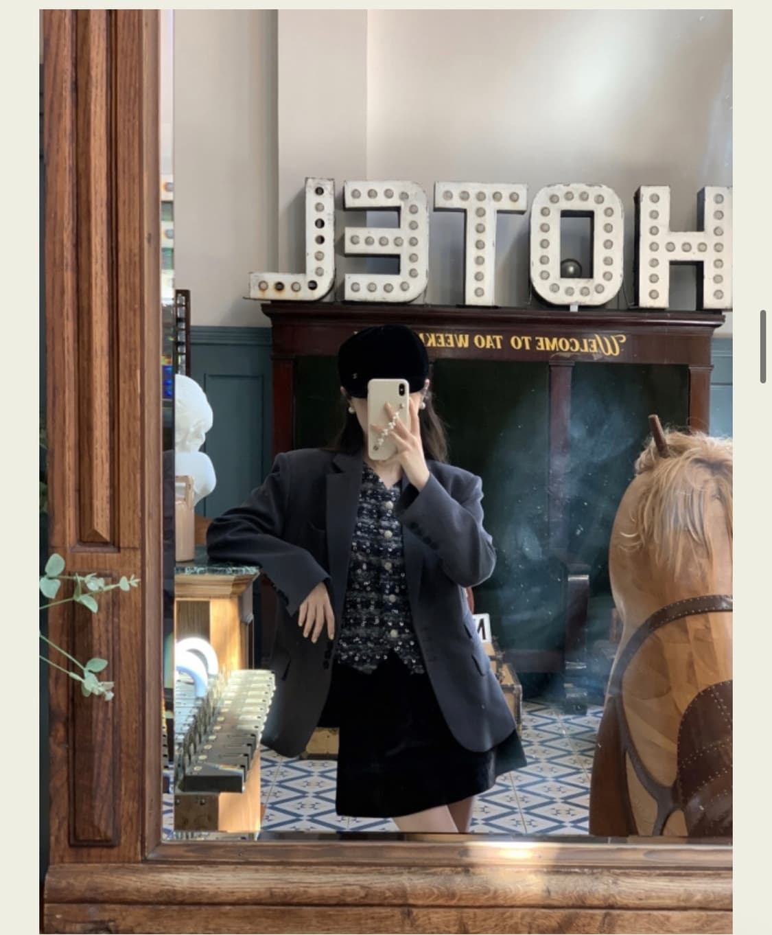 서쿠키 벨벳포인트 그레이 자켓 상품이미지5