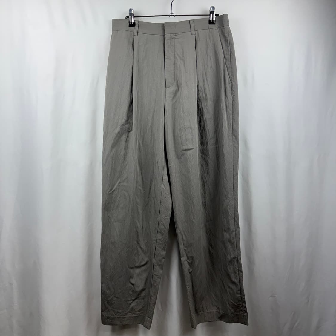 (L) 르마드 나일론 원턱 밴딩 팬츠 샌드그레이 상품이미지2