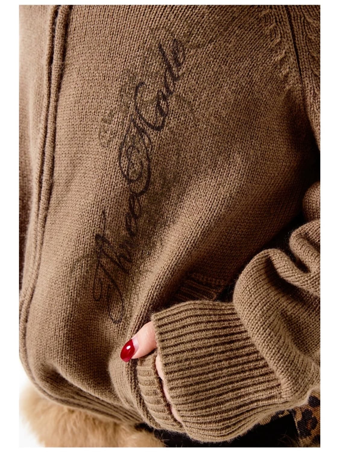 Brown Fur Open Shoulder 상품이미지9