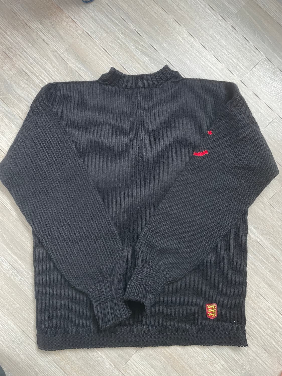 건지울른스 피셔맨 홀가먼트 스웨터 블랙 44(105) 상품이미지2