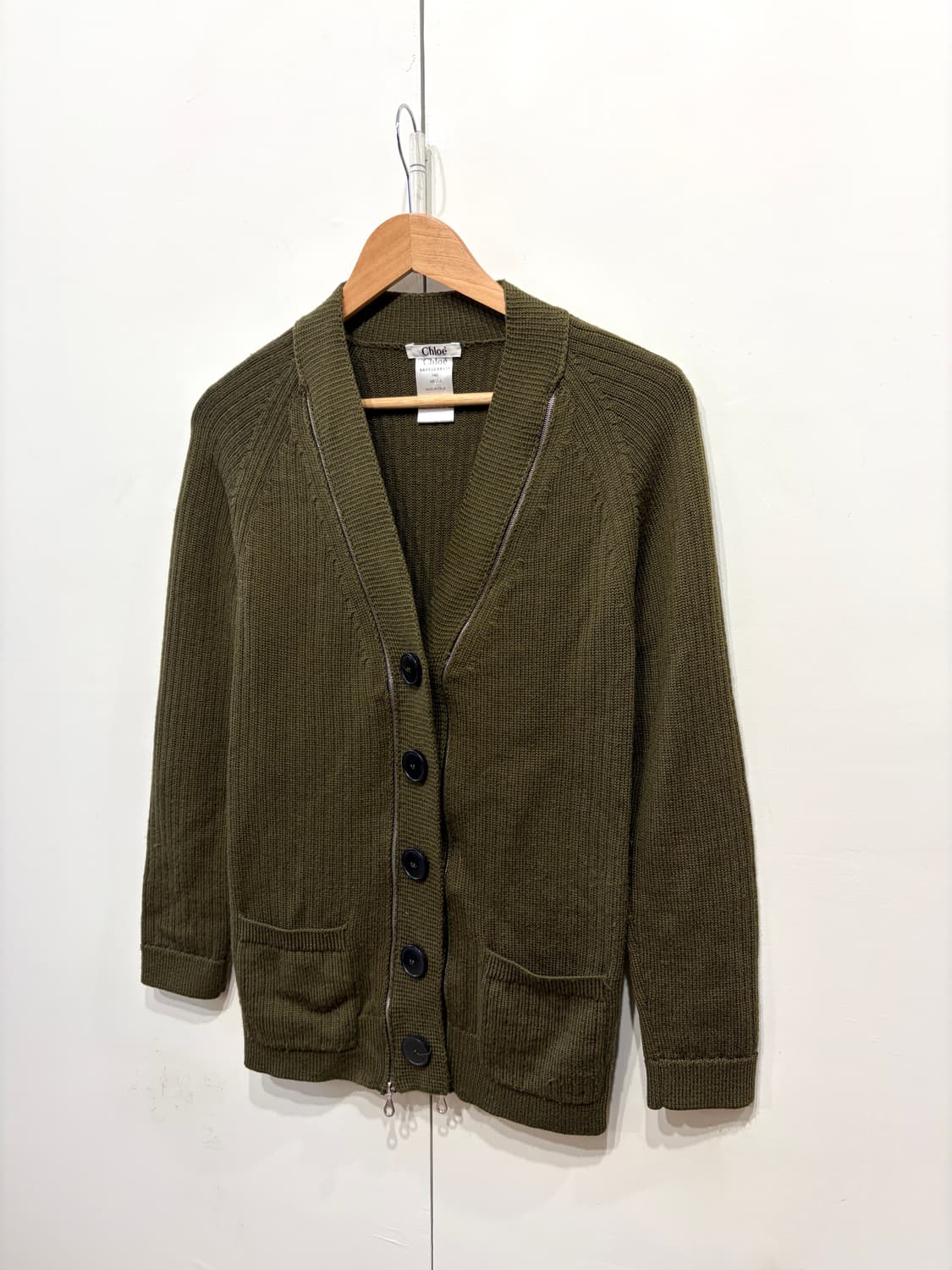 Chloé 끌로에 올리브 니트 가디건 상품이미지2
