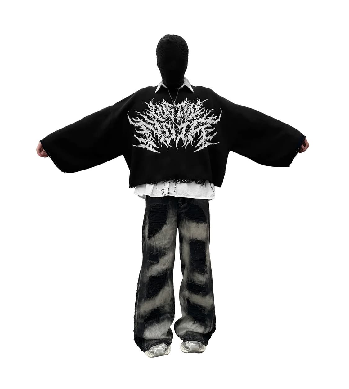 LUST IN NOIR "DESTROYED KNIT V3" 상품이미지1