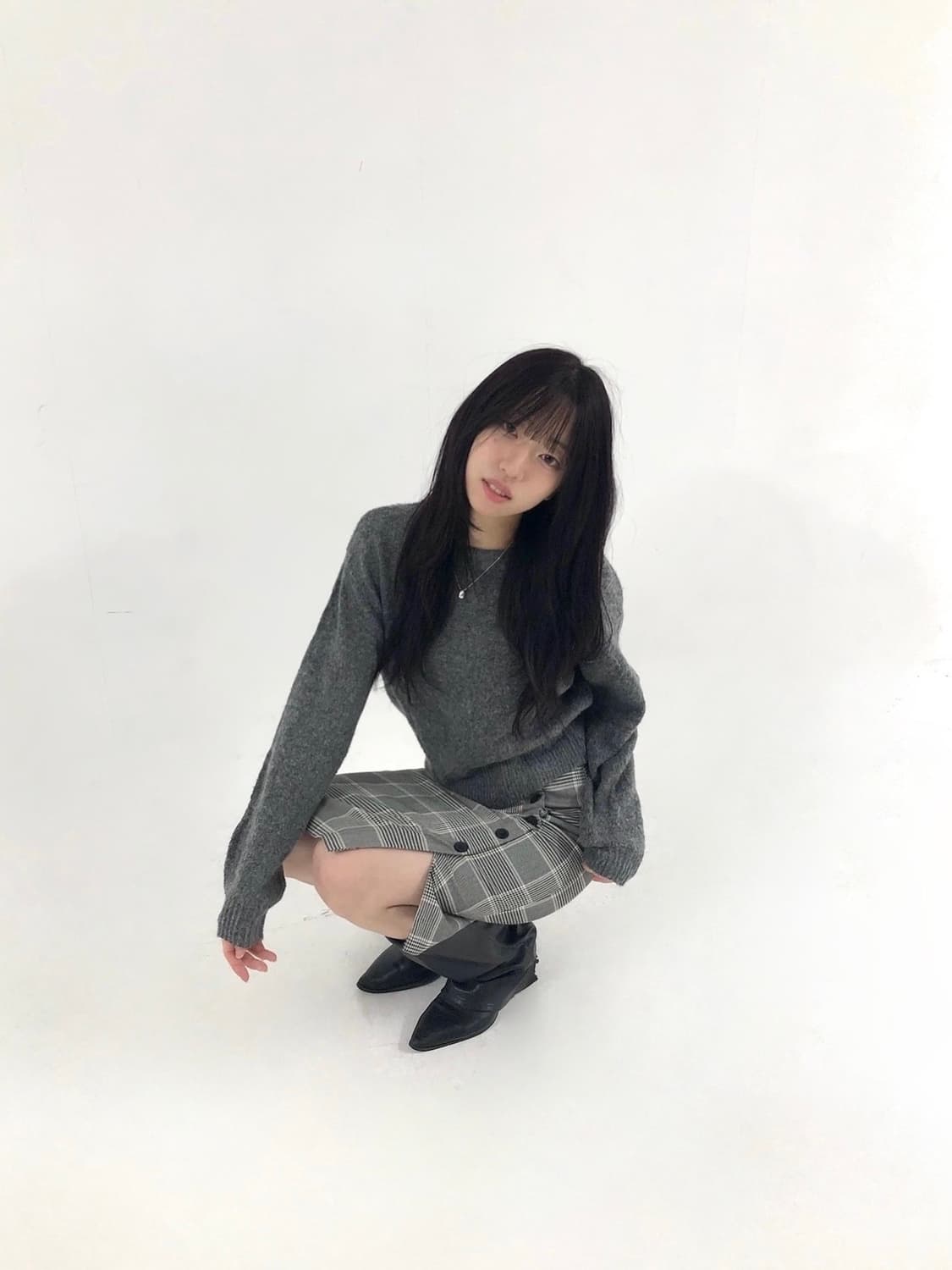 [코디세트] Grey Knit Set 상품이미지1