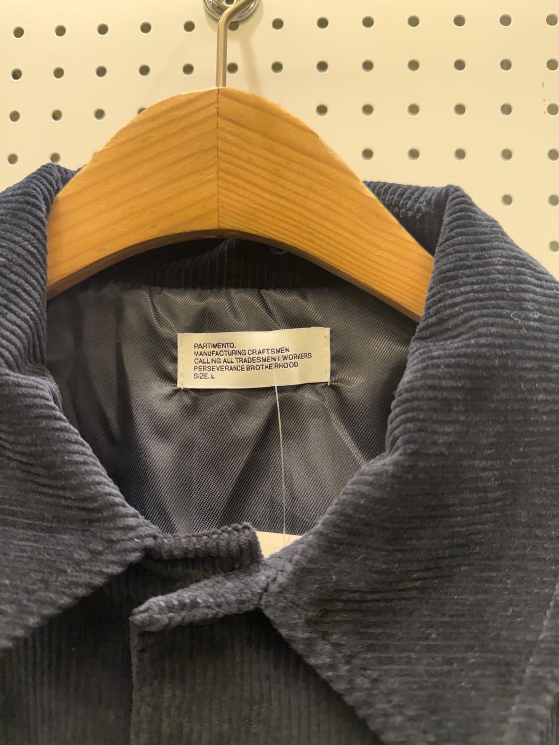 파르티멘토 컨셉 라벨 코듀로이 바시티 자켓 U195 상품이미지4