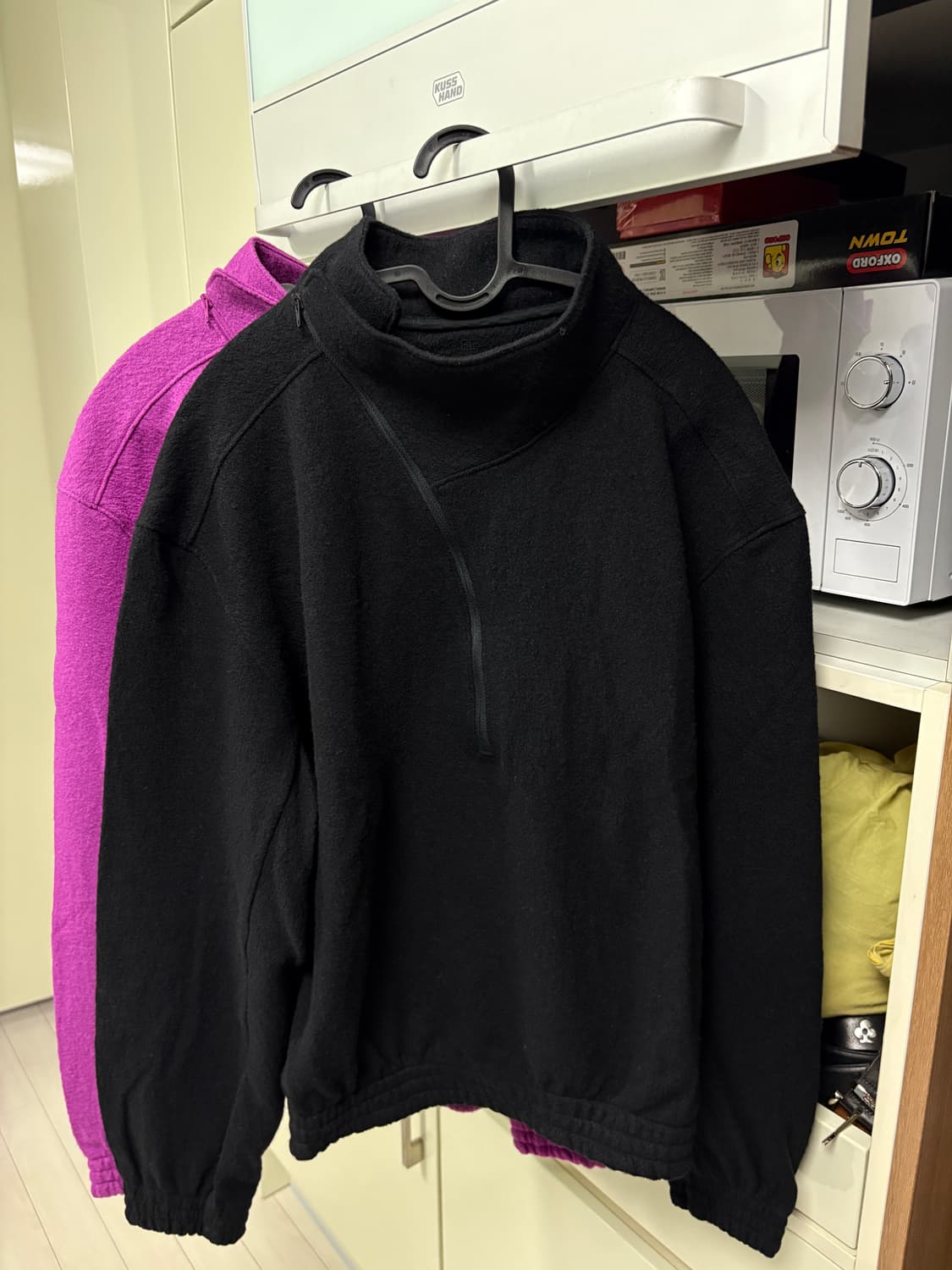 누마레 EE 커브드 하프 집업 블랙 M 상품이미지2