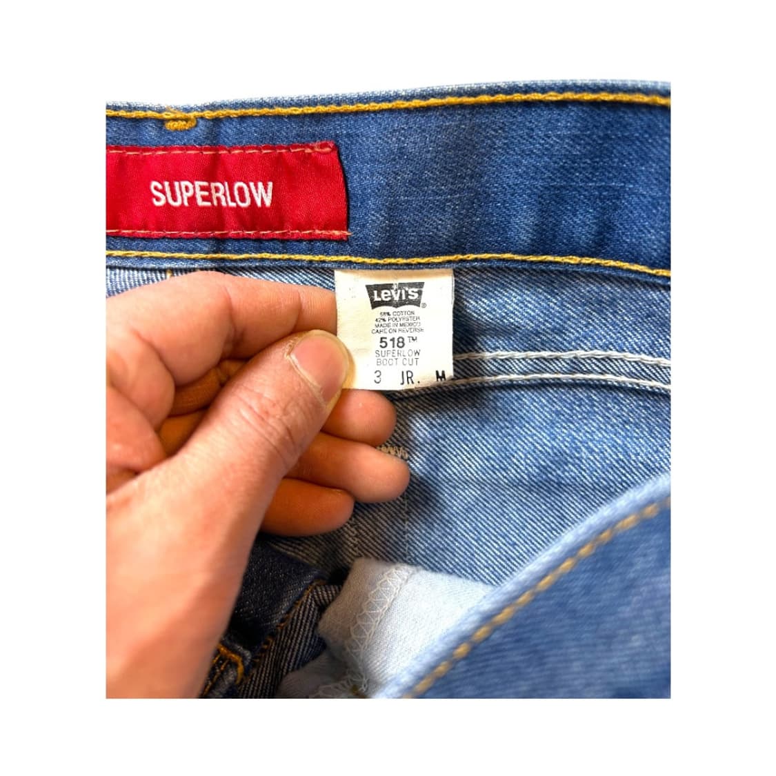 W-M) 리바이스 518 SUPERLOW 부츠컷 데님 팬츠 BD-24 상품이미지5