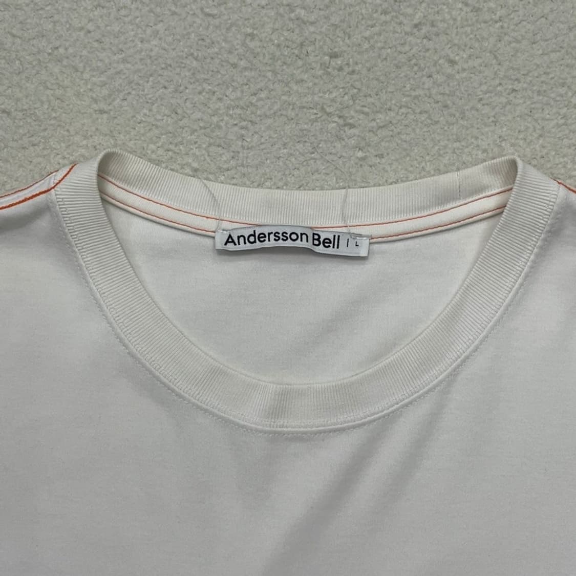 ANDERSSON BELL 스티치 그래픽 반팔티 화이트 L 상품이미지6