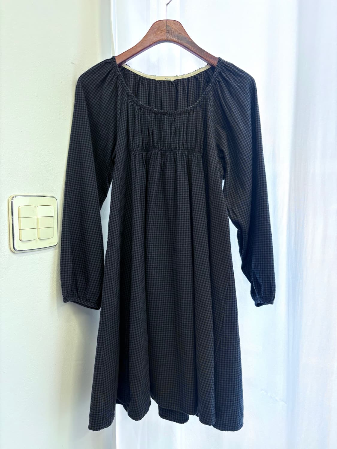 Pililani 체크 셔링 미니 원피스  M JPN 상품이미지1