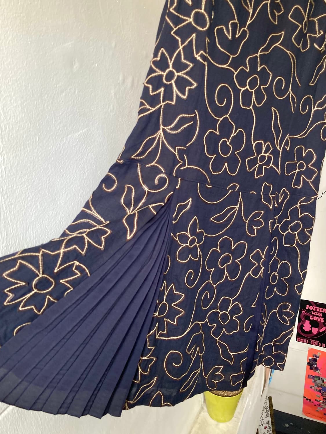 플리츠 디테일 플라워 원피스 상품이미지4