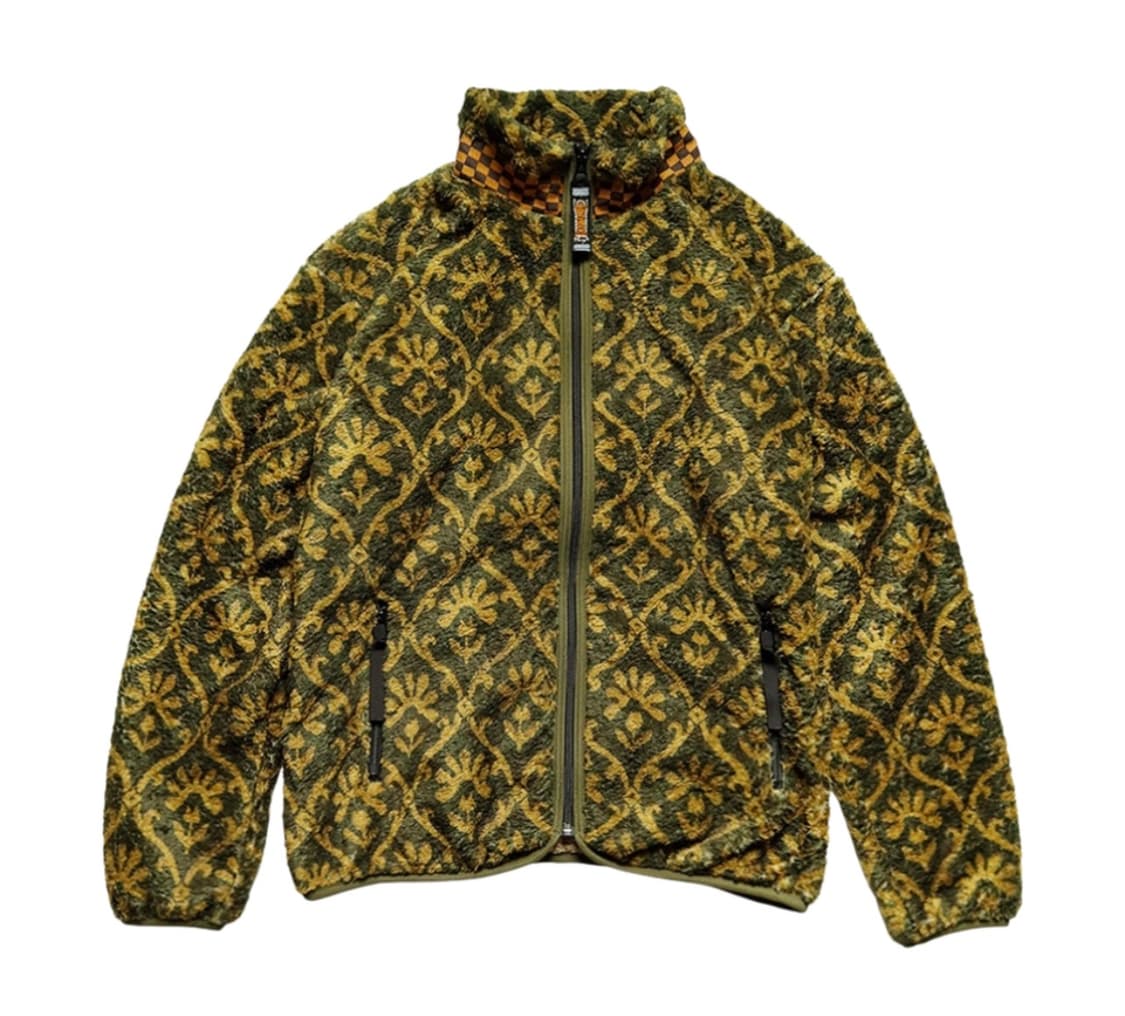 캐피탈 요세미티 아라베스크 패턴 플리스 집 블루종 카키 - 5 (새상품) 상품이미지1