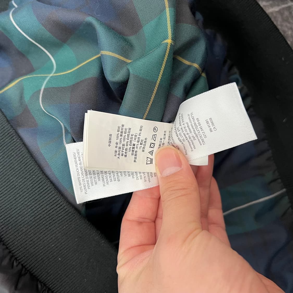 폴로랄프로렌 로고 경량 다운 자켓 블랙 상품이미지8